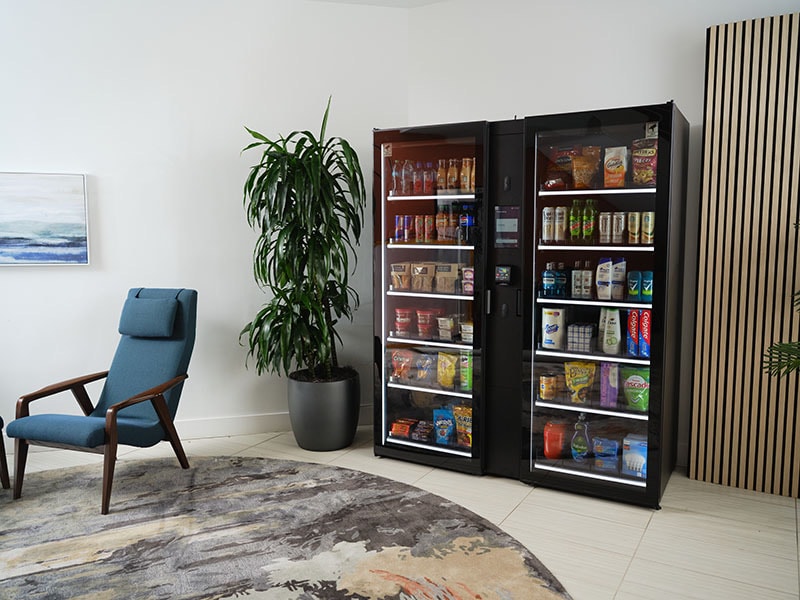 AI smart vending machine in an office